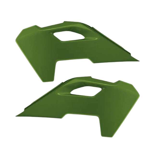 Polisport Radiator Scoops - Green Panels for Husqvarna FC,FE,FS,FX,TC,TE,TX (2023-2025) - OEM Fit, Glossy Finish, Lightweight & Impact-Resistant, Easy Installation