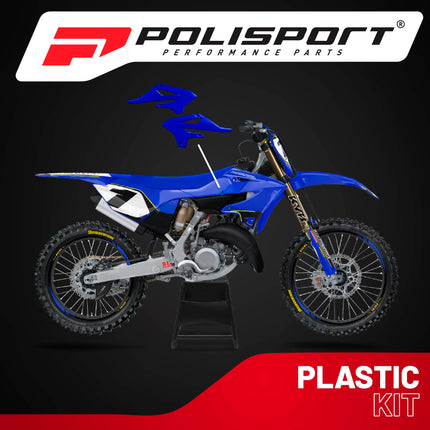 Polisport Radiator Scoops - Blue Panels for Yamaha YZ 85 (2022-2026) - OEM Fit, Glossy Finish, Lightweight & Impact-Resistant, Easy Installation