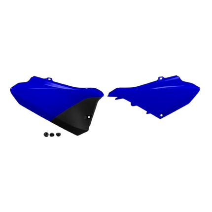Polisport Motocross (MX) Replica Plastics Side Panels for Yamaha YZ 85 (2022-26) Dirt Bike - OEM Quality, Durable, Flexible & Perfect Fit - Blue/Black