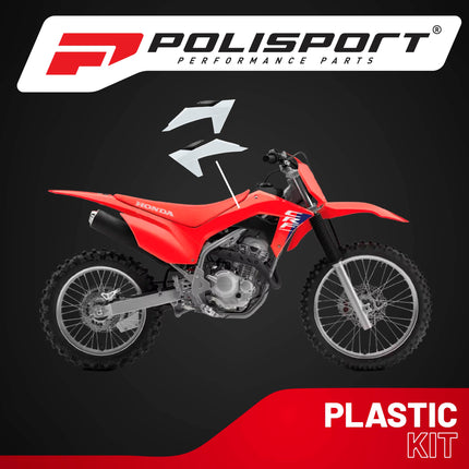 Polisport Radiator Scoops - White/Black Panels for Honda CRF 250R (2014-2017)  Honda CRF 450R (2013-2016)- OEM Fit, Glossy Finish, Lightweight & Impact-Resistant, Easy Installation