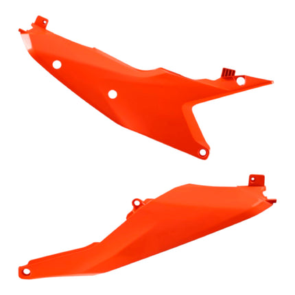 Polisport Motocross (MX) Replica Plastics Side Panels for KTM SX/SX-F/XC/XC-F (2023-2026) Dirt Bike - OEM Quality, Durable, Flexible & Perfect Fit - Orange