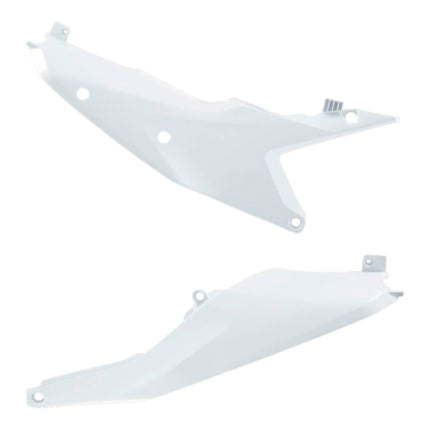 Polisport Motocross Motorcycles (MX) Side Panels for KTM SX, SX-F, XC, XC-F (2023-2026) Dirt Bikes - High-Impact Resistant Technical Plastic with UV Protection, OEM-Style Precise Fit - White
