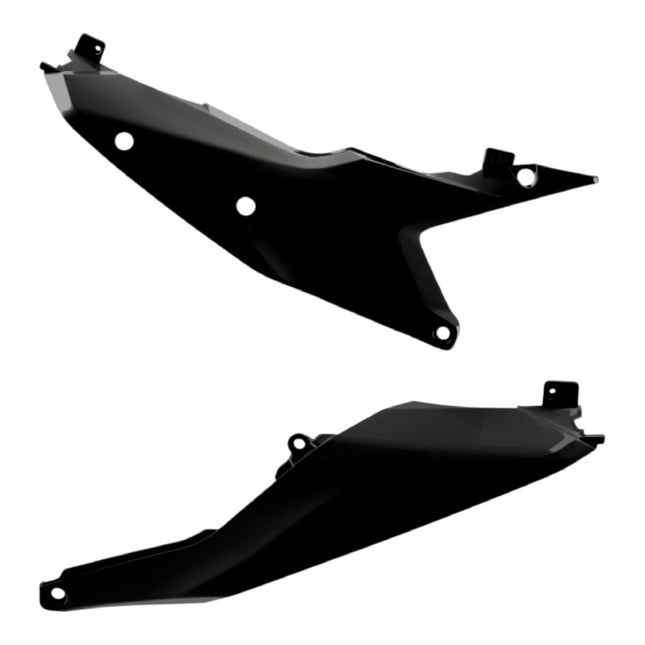 Polisport Motocross (MX) Replica Plastics Side Panels for KTM SX/SX-F/XC/XC-F (2023-2026) Dirt Bike - OEM Quality, Durable, Flexible & Perfect Fit - Black