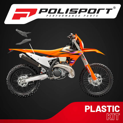 Polisport Motocross (MX) Replica Plastics Side Panels for KTM SX/SX-F/XC/XC-F (2023-2026) Dirt Bike - OEM Quality, Durable, Flexible & Perfect Fit - Nardo Grey