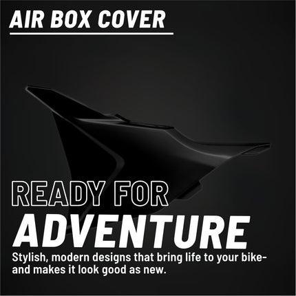 Polisport Airbox Cover-Black KTM SX/F (2023 and Later) - High-Impact Durable Gloss Polypropylene, Direct Bolt-On OEM Style Fit for Motocross Dirt Bikes, Impact & Abrasion Resistant, Easy Install