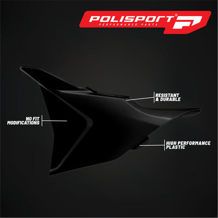 Polisport Airbox Cover-Black KTM SX/F (2023 and Later) - High-Impact Durable Gloss Polypropylene, Direct Bolt-On OEM Style Fit for Motocross Dirt Bikes, Impact & Abrasion Resistant, Easy Install