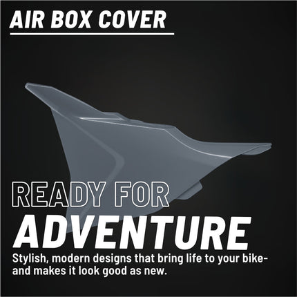 Polisport Airbox Cover-Nardo Grey KTM SX/F (2023 and Later) - High-Impact Durable Gloss Polypropylene, Direct Bolt-On OEM Style Fit for Motocross Dirt Bikes, Impact & Abrasion Resistant, Easy Install