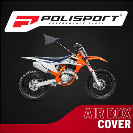 Polisport Airbox Cover-Nardo Grey KTM SX/F (2023 and Later) - High-Impact Durable Gloss Polypropylene, Direct Bolt-On OEM Style Fit for Motocross Dirt Bikes, Impact & Abrasion Resistant, Easy Install