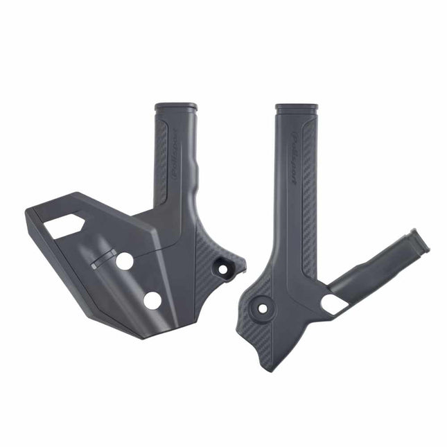 Polisport Motocross (MX) Motorcycle Frame Protector for Suzuki DRZ 400 (2000-2024) Dirt Bikes- OEM Quality for Superior Fit & Durable Protection, Easy Installation - Nardo Grey