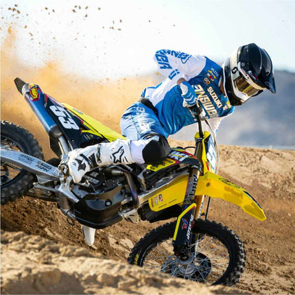 Polisport Motocross (MX) Motorcycle Frame Protector for Suzuki DRZ 400 (2000-2024) Dirt Bikes- OEM Quality for Superior Fit & Durable Protection, Easy Installation - Nardo Grey