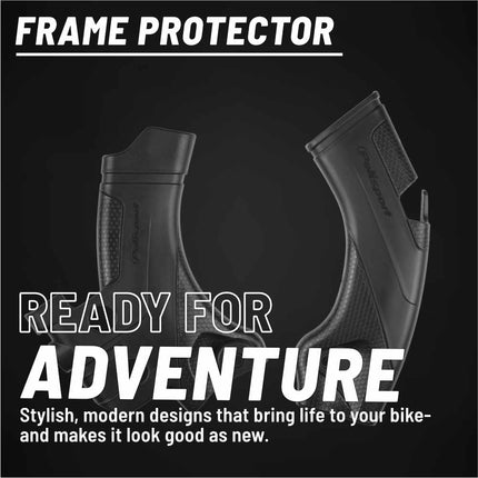 Polisport Motocross (MX) Motorcycle Frame Protector for Honda CRF 250R/450R (2021-2024) Dirt Bikes- OEM Quality for Superior Fit & Durable Protection, Easy Installation - Black