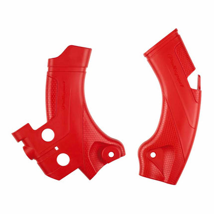 Polisport Motocross (MX) Motorcycle Frame Protector for Honda CRF 250R/450R (2021-2024) Dirt Bikes- OEM Quality for Superior Fit & Durable Protection, Easy Installation - Red
