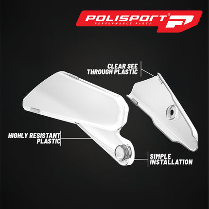 Polisport Graphic Guard for Yamaha YZ450F (2018+), YZ250F/FX/WRF450 (2019+), FX/WRF250 (2020+) - Durable Injection-Molded Plastic - OEM Fit - Clear