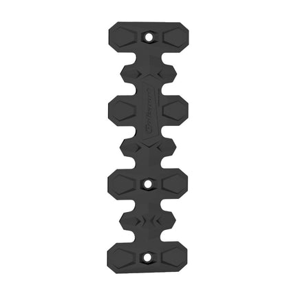 Polisport Armadillo Head Pipe Guard - Black, 22cm/8.6in, Heat-Resistant Silicone & Stainless Steel, Adaptable to Various Dirtbike Models, Flexible Design, Off-Road Protection