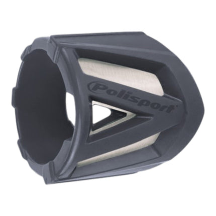 Polisport Silencer Protector (340-400mm/13.4-15.7in) - Durable Silicone-Metal Motorcycle Exhaust Guard, Easy Install, Universal Fit (Nardo Grey)