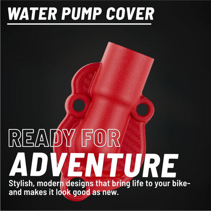 Polisport Motocross Motorcycles (MX) Water Pump cover for Honda CRF450R/RX Off-Road Bikes (2017-2024) Protector Guard - Impact & Abrasion Resistant PA6 Plastic, Easy Install High-Temp Durable - Red