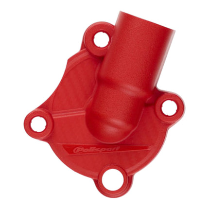 Polisport Motocross Motorcycles (MX) Water Pump cover for Honda CRF250R (2018-2024) CRF250RX (2019-2024) Dirt Bikes - Impact & Abrasion Resistant PA6 Plastic for  - Easy Install Durable - Red