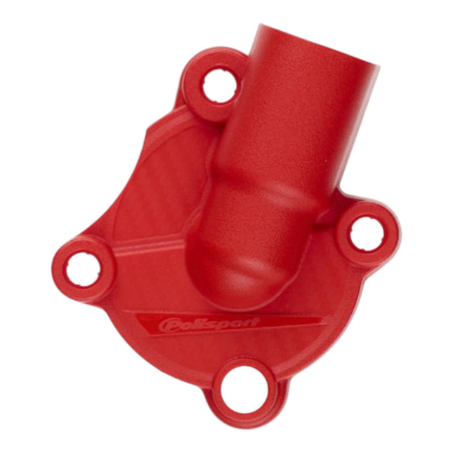 Polisport Motocross Motorcycles (MX) Water Pump cover for Honda CRF250R (2018-2024) CRF250RX (2019-2024) Dirt Bikes - Impact & Abrasion Resistant PA6 Plastic for  - Easy Install Durable - Red