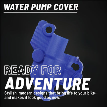 Polisport Motocross Motorcycles (MX) Water Pump cover for Yamaha YZ250F(2015-2022) & YZ450F(2010-2022) Dirt Bikes - Durable Abrasion & Rock Impact Guard, High-Temp Resistant PA6 Polyamide Shell - Blue