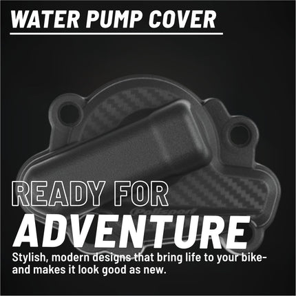 Polisport Motocross Motorcycles (MX) Water Pump cover for Sherco SE250 & SE300 (2016-2024) Dirt Bikes - Durable PA6 Polyamide, High-Impact & Heat Resistant - Black