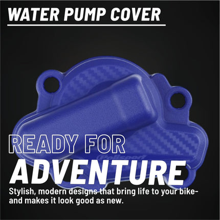 Polisport Motocross Motorcycles (MX) Water Pump cover for Sherco SE250 & SE300 (2016-2024) Dirt Bikes - Durable PA6 Polyamide, High-Impact & Heat Resistant - Blue