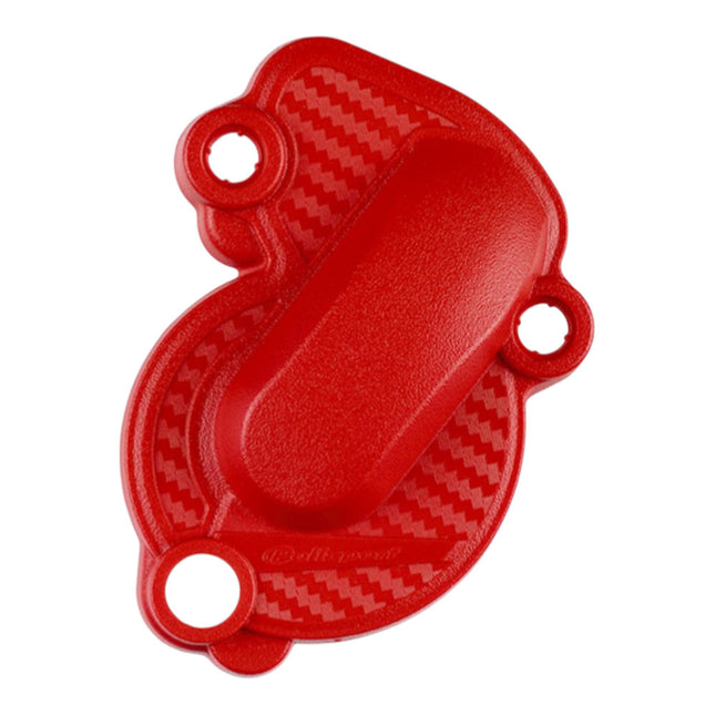 Polisport Motocross Motorcycles (MX) Water Pump cover for Beta 350/390/430/450/480 RR (2020-2021) Dirt Bikes - Durable PA6 Polyamide, High-Impact & Heat Resistant, Easy Bolt-On Installation - Red