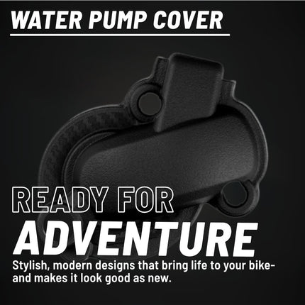 Polisport Motocross Motorcycles (MX) Water Pump cover for KTM EXC-F 450/500 (2017-2024) and Husqvarna FE 450/501 (2017-2023) Dirt Bikes - Durable PA6 Polyamide, Impact and Abrasion Resistant - Black