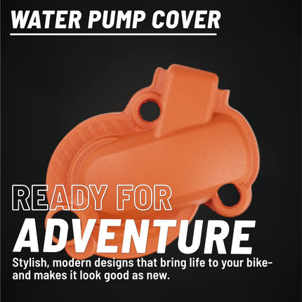 Polisport Motocross Motorcycles (MX) Water Pump cover for KTM EXC-F 450/500 (2017-2022) and KTM SX-F 450 (2016-2024) Dirt Bikes - Durable PA6 Polyamide, Impact and Abrasion Resistant - Orange