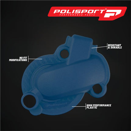 Polisport Motocross Motorcycles (MX) Water Pump cover for Husqvarna FE/FX 450/501 (2017-2023) and KTM FC 450 (2016-2022) Dirt Bikes - Durable PA6 Polyamide, Impact and Abrasion Resistant - Navy Blue