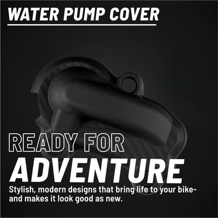 Polisport Motocross Motorcycles (MX) Water Pump cover for KTM EXC 250/300 (2020-2023), Husqvarna TE 250/300 (2020-2023), KTM SX 250/300 (2019-2022), and Husqvarna TC 250 (2019-2022) Dirt Bikes - Black