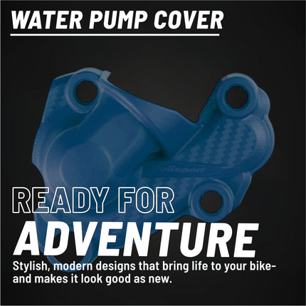 Polisport Motocross Motorcycles (MX) Water Pump cover for Husqvarna FE 250/350 (2017-2023) & FC/FX 250/350 (2016-2022) Dirt Bike - Durable PA6 Polyamide Guard, Shields Against Trail Debris - Navy Blue