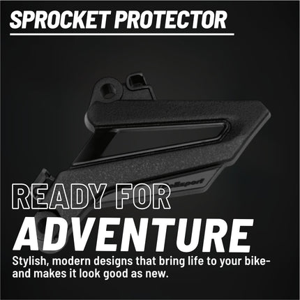 Polisport Front Sprocket Protector Guard Durable Impact Shield for Honda CRF250R (2018-25) Mud-Resistant (Black)