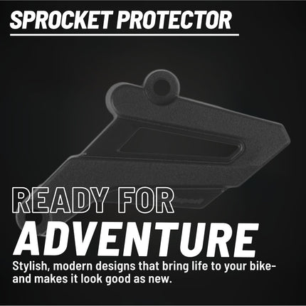 Polisport Front Sprocket Protector Guard Durable Impact Shield for Sherco SE 125/250/300 (2014-24) SE-F 250/300 (2012-24) SE-F 500 (2018-24) Mud-Resistant (Black)