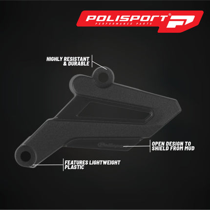 Polisport Front Sprocket Protector Guard Durable Impact Shield for Sherco SE 125/250/300 (2014-24) SE-F 250/300 (2012-24) SE-F 500 (2018-24) Mud-Resistant (Black)
