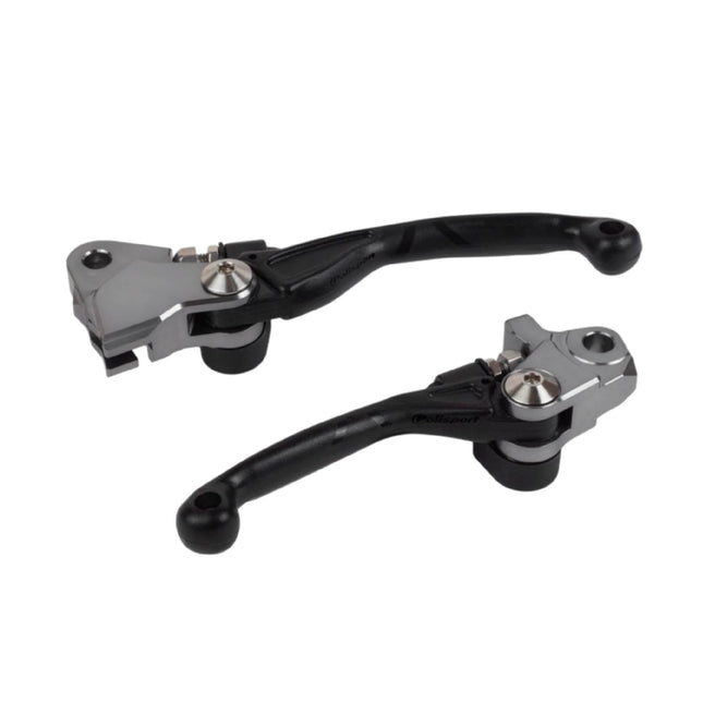 Polisport  Pivot Unbreakable Levers Kit Fits Honda CRF 250R/250RX/250X/450R/450RX/450X (2007-2024) Motocross (MX/Enduro) Brake/Clutch Levers, Durable Composite, OEM Shape, Easy Install Black