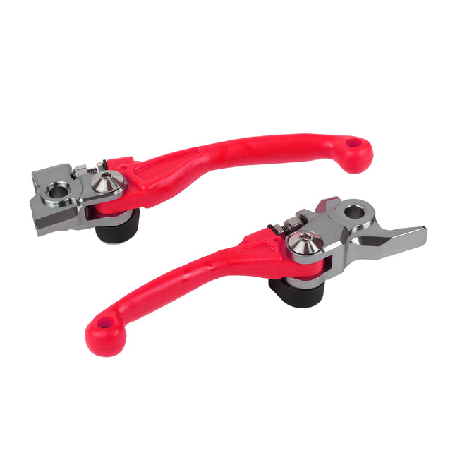 Polisport Pivot Unbreakable Levers Kit, Fits Honda CRF 250R/250RX/250X/450R/450RX/450X (2007-2024) Motocross (MX/Enduro) Brake/Clutch Levers, Durable Composite, OEM Shape, Easy Install, Red