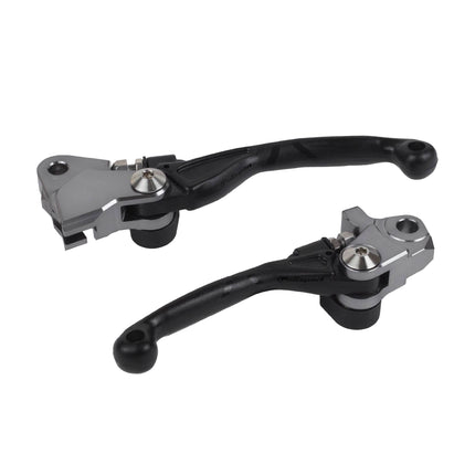 Polisport  Pivot Unbreakable Levers Kit - Fits: Kawasaki KX250 (2013-2020) Motocross (MX/Enduro) Brake/Clutch Levers, Durable Composite, OEM Shape, Easy Install, Black