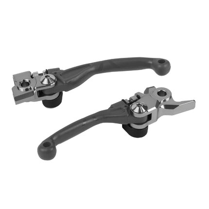Polisport  Pivot Unbreakable Levers Kit - Fits: Kawasaki KX250/KX450 (2013-2020) Motocross (MX/Enduro) Brake/Clutch Levers, Durable Composite, OEM Shape, Easy Install, Nardo Grey