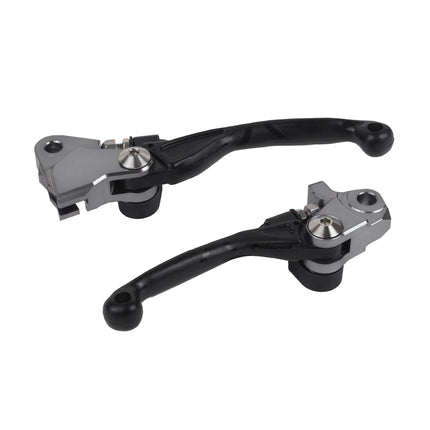 Polisport  Pivot Unbreakable Levers Kit Fits Kawasaki KX250/KX450/KX250X/KX450X/KX450SR (2019-2023) Motocross (MX/Enduro) Brake/Clutch Levers, Durable Composite, OEM Shape Easy Install Black