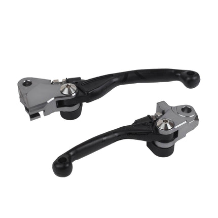 Polisport  Pivot Unbreakable Levers Kit - Fits: Suzuki RM-Z 450 (2005-2023) RMZ 250 (2007-2022) Motocross (MX/Enduro) Brake/Clutch Levers, Durable Composite, OEM Shape, Easy Install, Black