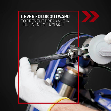 Polisport  Pivot Unbreakable Levers Kit Fits Yamaha YZ125/250, YZ250F/450F, YZ250FX, YZ450FX (2009-2025) Motocross MX/Enduro Brake/Clutch Levers Durable Composite OEM Shape Easy Install Blue