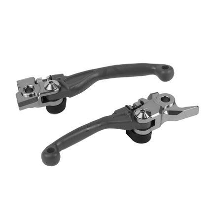 Polisport  Pivot Unbreakable Levers Kit Fits Yamaha YZ125/250, YZ250F/450F, YZ250FX, YZ450FX (2009-2022) Motocross MX/Enduro Brake/Clutch Levers Durable Composite OEM Shape Easy Install NardoGrey