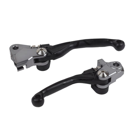 Polisport Pivot Levers Kit - Fits Sherco SE/SEF (2017-26), Triumph TF 250X/450RC (2024-25), Husqvarna FC/FE, KTM EXC/EXC-F/SX/SX-F 250-450 (2014-25) MX Brake/Clutch, Durable OEM Shape, Black