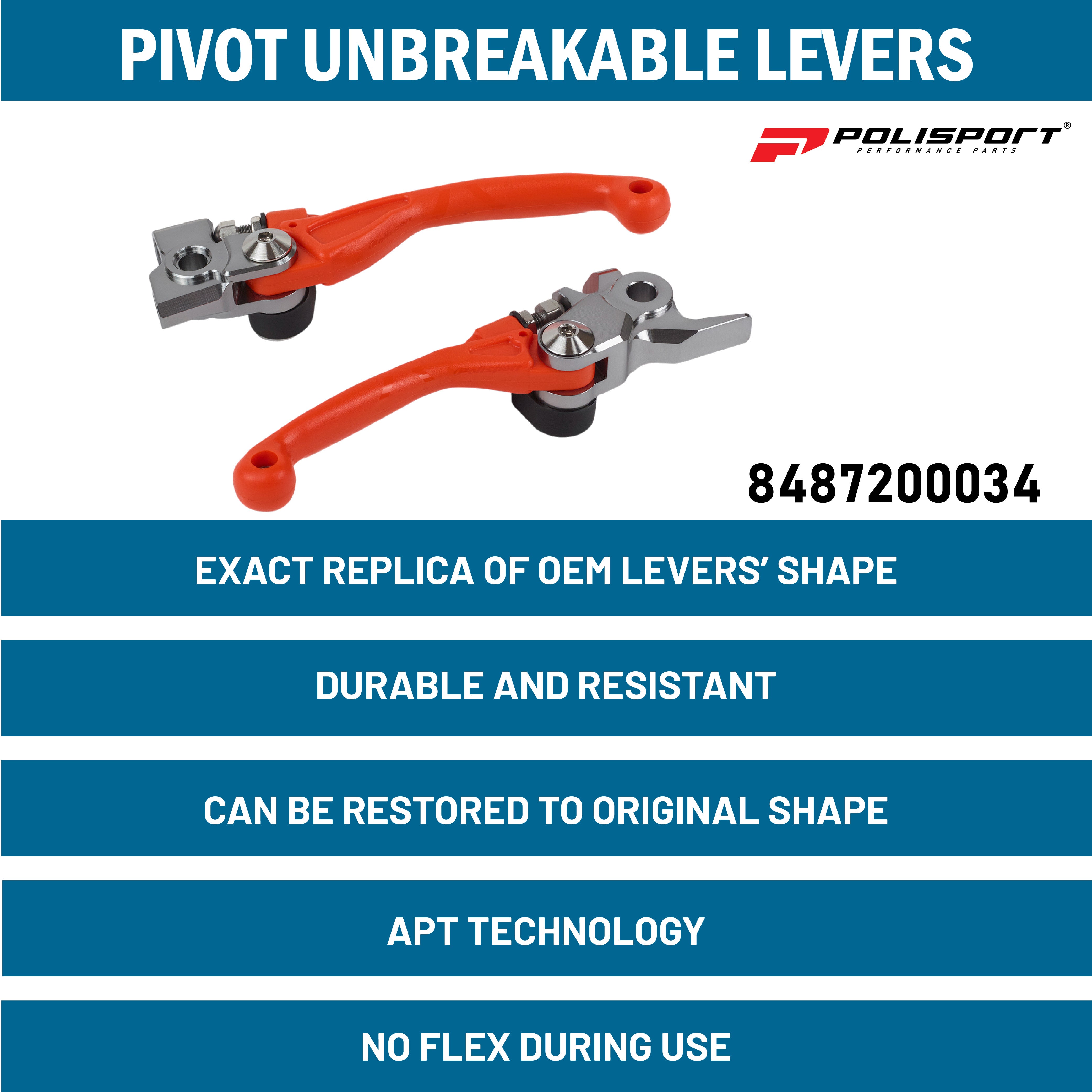 Polisport Polisport Piv Lever Set KTM250-450SX/EXC(14->)