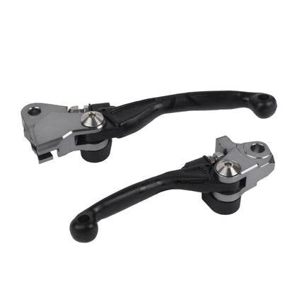 Polisport Pivot Levers Kit - Fits Husqvarna TX/FX (2022-25), TC/FC (2019-25), KTM EXC 125/200 (2014-16), SX 125/150 (2014-15) MX Brake/Clutch, Durable Composite, OEM Shape, Easy Install, Black
