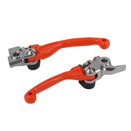 Polisport  Pivot Unbreakable Levers Kit - Fits: KTM FREERIDE (2014-2017) KTM SX85 (2013-2025) Motocross (MX/Enduro) Brake/Clutch Levers, Durable Composite, OEM Shape, Easy Install, Orange