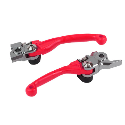 Polisport  Pivot Unbreakable Levers Kit - Fits: Honda CR125R/CR250R (2004-2007) Motocross (MX/Enduro) Brake/Clutch Levers, APT Composite, CNC Adapter, OEM Feel, Easy Install, Red