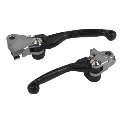 Polisport  Pivot Unbreakable Levers Kit - Fits: GASGAS EC/EC-F/EX/EX-F/MC/MC-F (2021-2025) Motocross (MX/Enduro) Brake/Clutch Levers, CNC Adapter, OEM Feel, Easy Install, Black