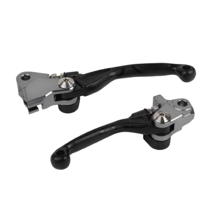 Polisport  Pivot Unbreakable Levers Kit - Fits: STARK VARG (2023-2025) Motocross (MX/Enduro) Brake/Clutch Levers, APT Composite, CNC Adapter, OEM Feel, Easy Install, Black