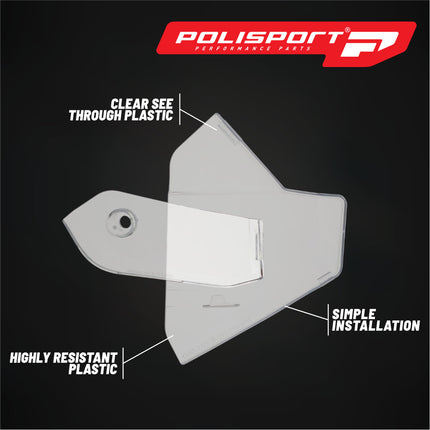 Polisport Graphic Guard for Beta RR 2T/4T (2020-2024) - Injection-Molded Plastic - OEM Fit - Clear Radiator Shroud Protection - Lightweight and Durable